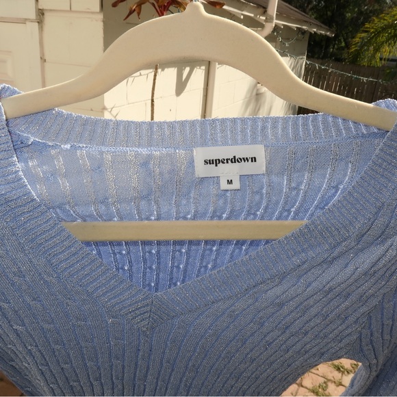 Superdown sparkly crop top - Picture 2 of 3